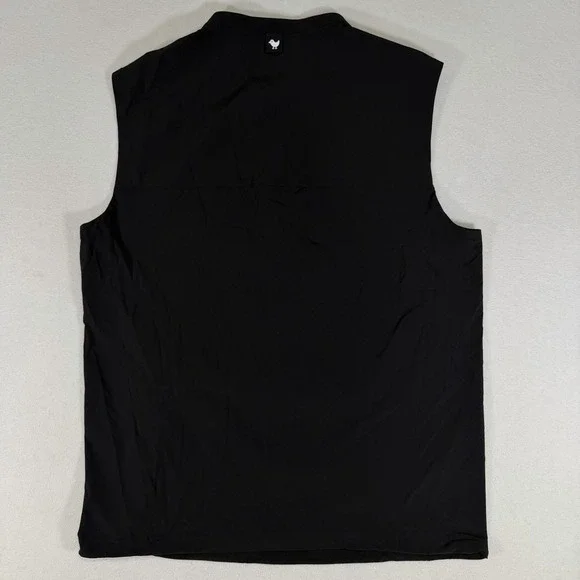 NWT Bad Birdie Men's Bad Elements Lightweight Wind Golf Vest Small Black